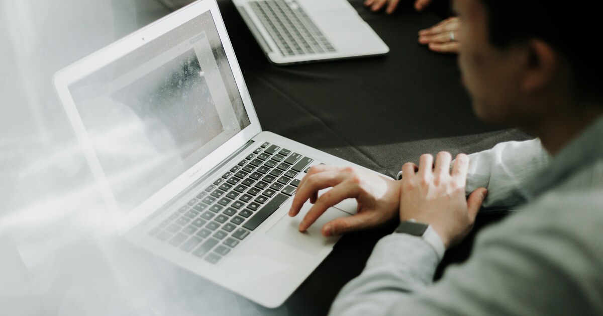 Person at laptop